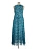 Derek Lam 100% Polyester Paisley Blue Casual Dress Size XL - photo 2
