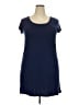Mossimo Supply Co. Solid Blue Casual Dress Size XXL - photo 1