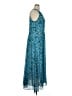 Derek Lam 100% Polyester Paisley Blue Casual Dress Size XL - photo 4