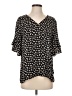 Ann Taylor LOFT Outlet 100% Polyester Black Short Sleeve Blouse Size S - photo 1
