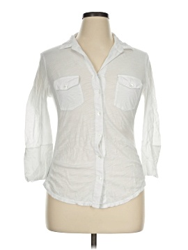 James Perse 3/4 Sleeve Button Down Shirt
