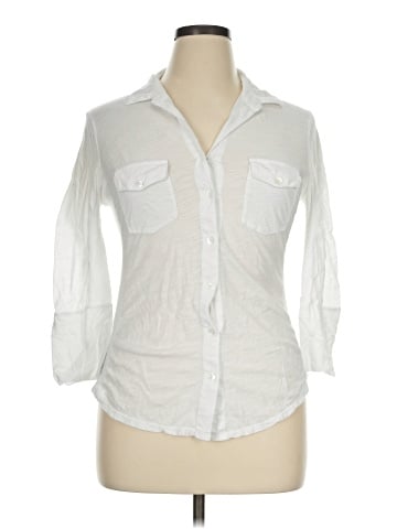 James Perse 3/4 Sleeve Button-Down Shirt (view 1)