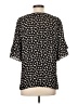 Ann Taylor LOFT Outlet 100% Polyester Black Short Sleeve Blouse Size S - photo 2