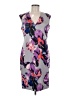 Donna Ricco Print Gray Cocktail Dress Size 8 (petite) - photo 1