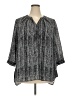 Violet & Claire Silver 3/4 Sleeve Blouse Size 2X - photo 1