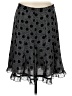 Ann Taylor LOFT 100% Polyester Polka Dots Black Formal Skirt Size 8 - photo 1