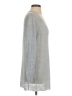 Eileen Fisher 100% Linen Metallic Silver Pullover Sweater Size S - photo 4