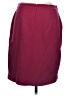 Ann Taylor Solid Burgundy Formal Skirt Size 10 Petite - photo 2