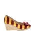 Lilly Bee Stripes Burgundy Wedges Size 6 - photo 1
