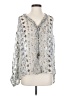 Zara Silver Long Sleeve Blouse Size S - photo 1