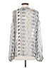 Zara Silver Long Sleeve Blouse Size S - photo 2