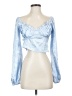LA Hearts 100% Polyester Blue Tube Top Size S - photo 1