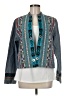 Chico's 100% Cotton Print Blue Jacket Size Med (1) - photo 1