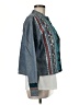 Chico's 100% Cotton Print Blue Jacket Size Med (1) - photo 4