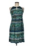 En Focus Studio Paisley Teal Casual Dress Size 6 - photo 1