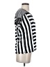 Express 100% Rayon Stripes Multi Color Silver Short Sleeve T-Shirt Size XS - photo 4