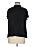 Laundry by Shelli Segal Metallic Black Short Sleeve Blouse Size M - photo 1