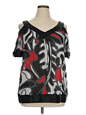 Ashley Stewart Short Sleeve Blouse (view 1)