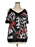 Ashley Stewart Black Short Sleeve Blouse Size 14 - photo 1
