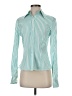 Audrey Talbott 100% Cotton Stripes Green Long Sleeve Blouse Size S - photo 1