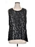 Worthington 100% Polyester Silver Sleeveless Blouse Size XL - photo 1