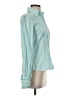 Audrey Talbott 100% Cotton Stripes Green Long Sleeve Blouse Size S - photo 4