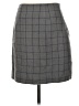 Uniqlo 100% Wool Plaid Gray Wool Skirt Size 6 - photo 2