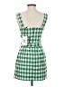 Kourt 100% Polyester Checkered-gingham Green Casual Dress Size 4 - photo 2