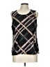 Chico's Argyle Black Sleeveless Blouse Size Lg (2) - photo 1