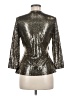 Anne Klein Metallic Silver 3/4 Sleeve Blouse Size M - photo 2