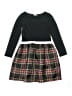 Crewcuts 100% Cotton Plaid Black Dress Size 8 - photo 1
