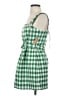 Kourt 100% Polyester Checkered-gingham Green Casual Dress Size 4 - photo 5