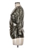 Anne Klein Metallic Silver 3/4 Sleeve Blouse Size M - photo 5
