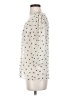 Everly 100% Polyester Polka Dots Ivory 3/4 Sleeve Blouse Size S - photo 5