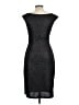 Connected Apparel Metallic Black Cocktail Dress Size 10 - photo 2