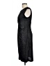 Connected Apparel Metallic Black Cocktail Dress Size 10 - photo 5