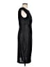 Connected Apparel Metallic Black Cocktail Dress Size 10 - photo 4
