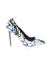 Madden Girl Graphic Silver Heels Size 7 1/2 - photo 1