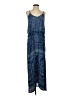 Earthbound Trading Co. 100% Polyester Paisley Blue Casual Dress Size S - photo 1