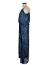 Earthbound Trading Co. 100% Polyester Paisley Blue Casual Dress Size S - photo 5