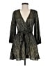 Bardot 100% Polyester Metallic Gold Cocktail Dress Size 6 - photo 1