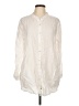 Eileen Fisher Ivory Long Sleeve Button-Down Shirt Size L - photo 1