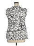 Angashion Animal Print Silver Sleeveless Blouse Size XL - photo 2