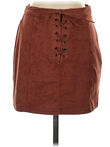 Forever 21 Faux Leather Skirt (view 1)