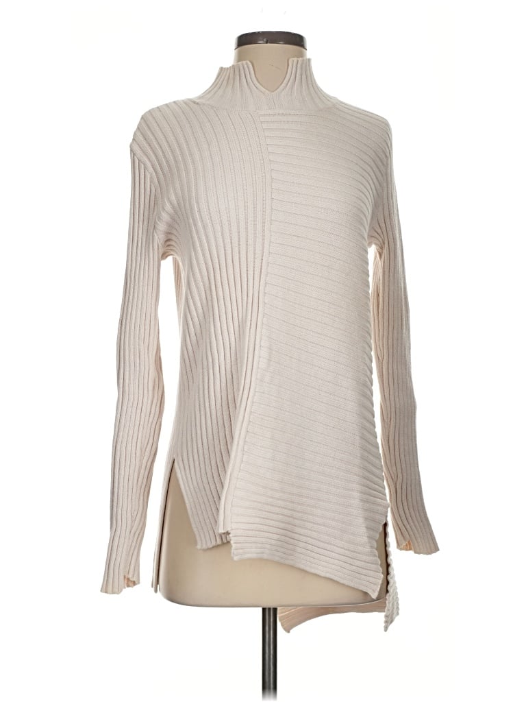 Pre-owned Cabi Turtleneck Sweater In Ivory