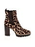 Tory Burch Animal Print Brown Ankle Boots Size 7 - photo 1