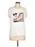 Cyrus Graphic Ivory Short Sleeve Top Size L - photo 1
