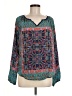 Tolani Teal Long Sleeve Blouse Size M - photo 1