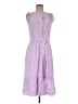 Talbots 100% Viscose Floral Pink Purple Casual Dress Size 8 Petite - photo 1