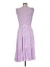 Talbots 100% Viscose Floral Pink Purple Casual Dress Size 8 Petite - photo 2